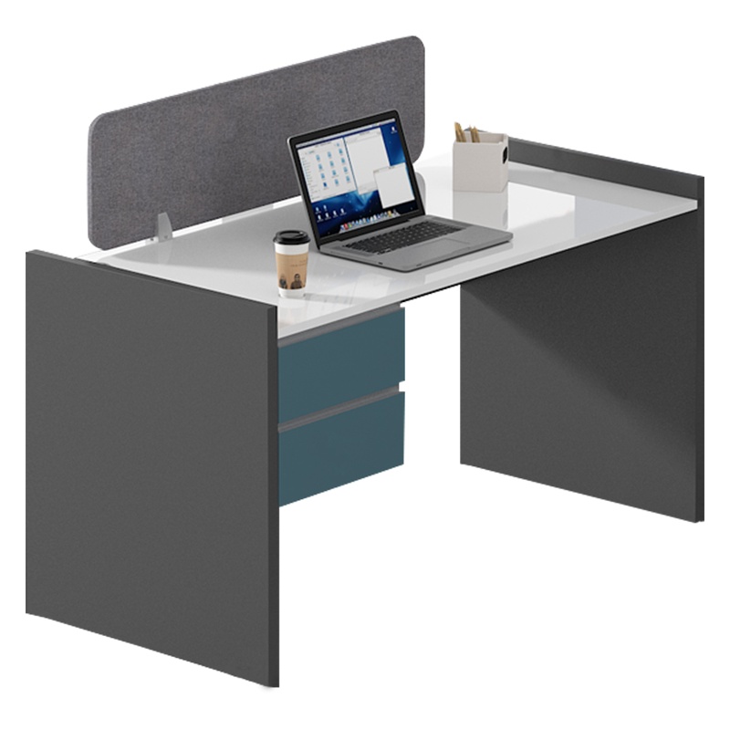 质凡简约现代职员办公室桌椅组合6四4人位办公家具屏风工位卡座办公桌