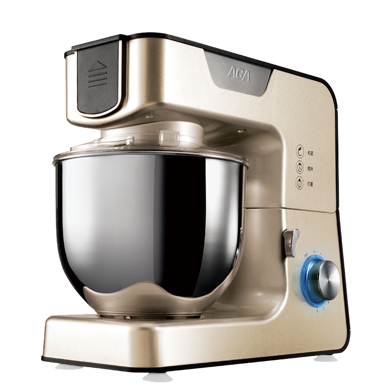 北美电器(ACA)厨师机家用和面机揉面机打蛋器全自动料理机打奶油机鲜奶机打蛋器多功能搅拌机AM-CG108(金)