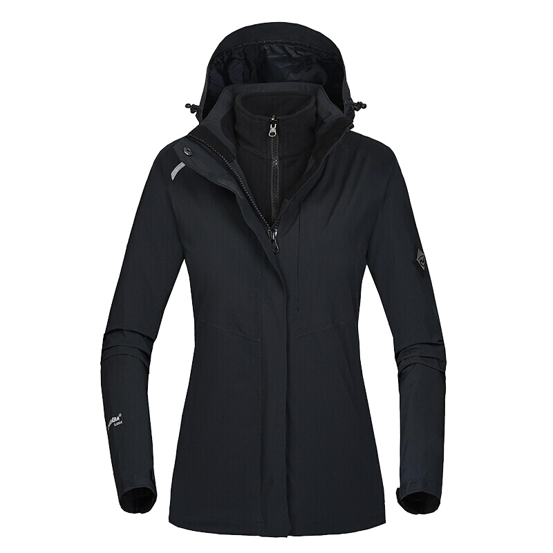 诺诗兰（NORTHLAND）冲锋衣户外秋冬女式运动休闲防水透湿防风保暖透气套抓绒内胆三穿冲锋衣GS072516