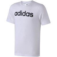 adidas男服短袖T恤圆领logo休闲运动服DQ3056