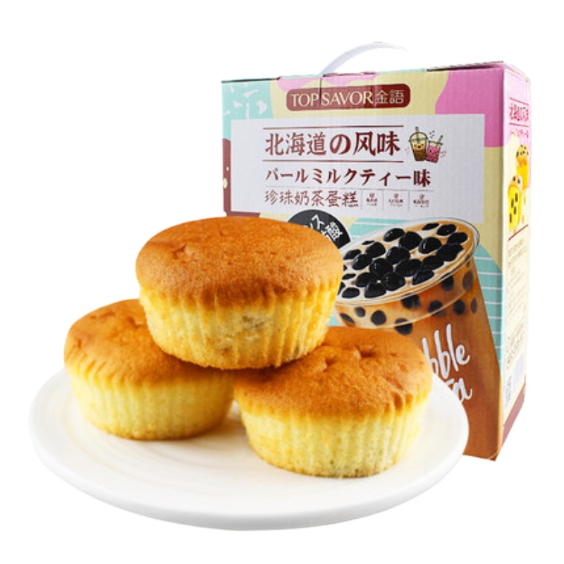 金语 北海道风味珍珠奶茶蛋糕 270g 小面包糕点早餐代餐点心代餐充饥