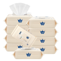 子初 米胚芽宝宝湿巾婴儿专用大包手口专用湿纸巾湿纸巾80抽*10包