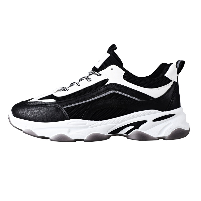 双星休闲男鞋秋季潮流运动鞋男2020休闲百搭黑色老爹ins青少年跑步鞋