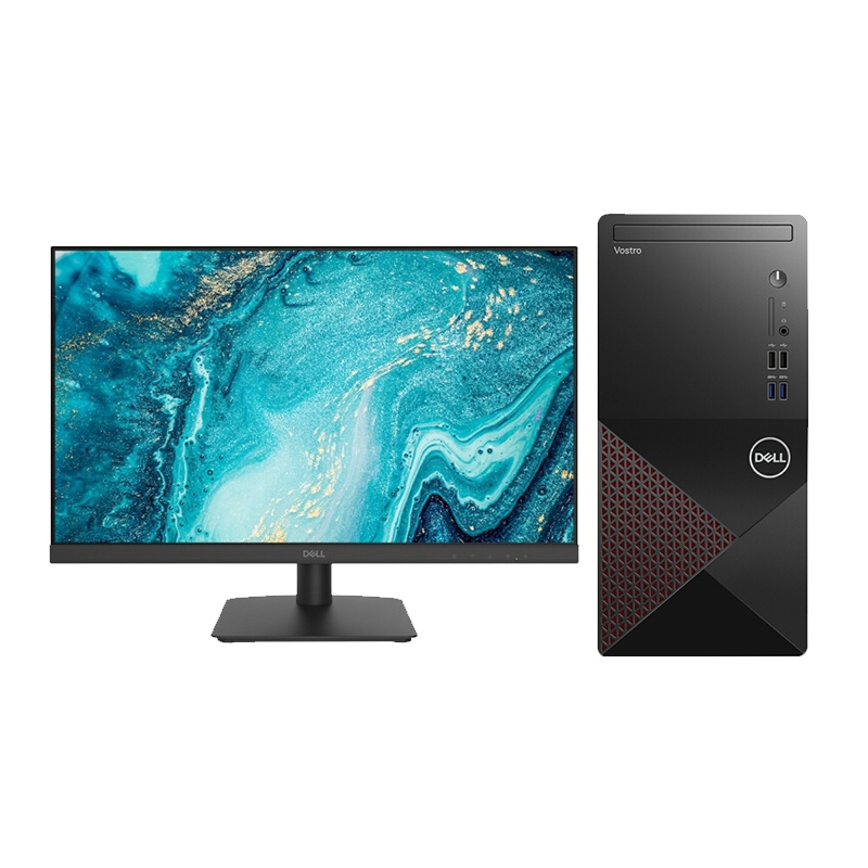 戴尔(DELL)V3881-13N8R(i3-10100/8G内存/256G固态/集成显卡)定制⑤+D2421H-23.8英寸显示器