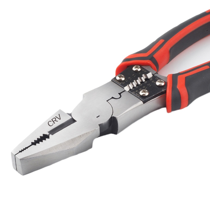 阿斯卡利(ASCARI)老虎钳电工钢丝钳尖嘴钳斜口钳工具多功能省力6寸8寸套装万用钳子 55钢老虎钳6寸+油