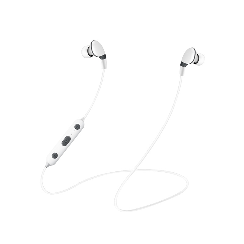 纽曼 (Newmine)SL83 运动蓝牙无线耳机 无线跑步手机耳机 磁吸入耳式耳机 音乐耳机 可通话 手机通用 白+灰
