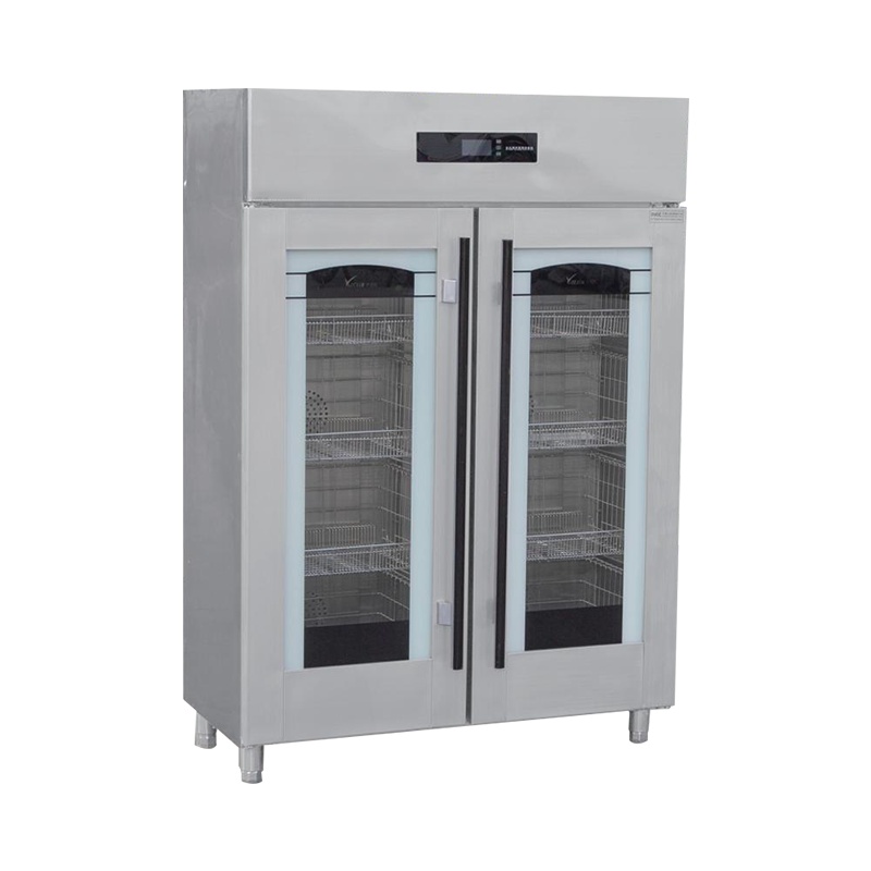 乐创(lecon)商用消毒柜 酒店餐厅立式玻璃热风循环消毒碗柜 双门智能电脑款 LC-J-XZB720