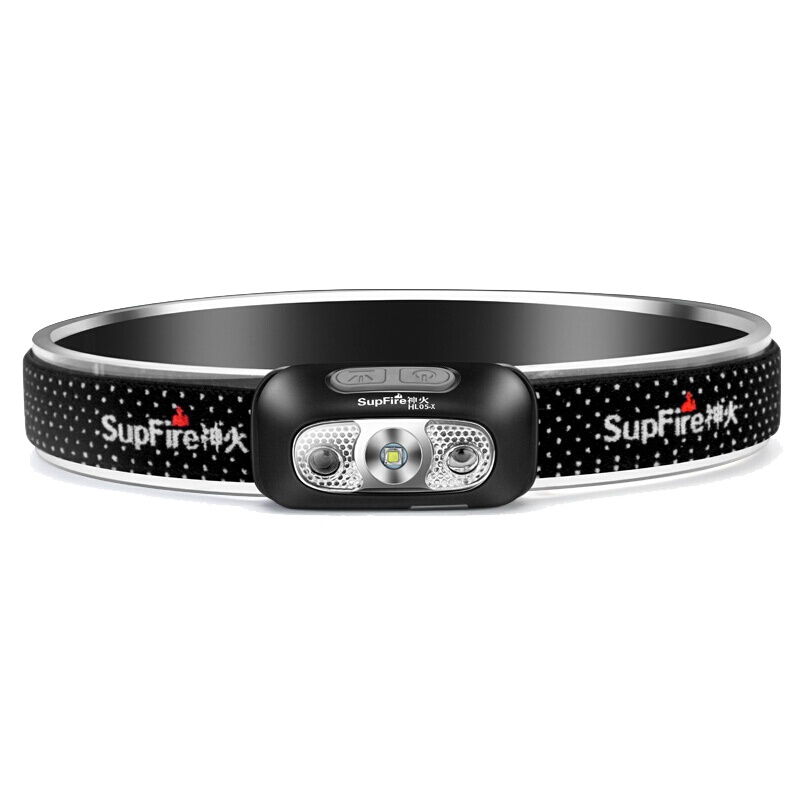 Supfire神火HL05强光感应头灯钓鱼灯可充电LED超亮远射防水头戴式手电筒户外照明矿灯夜钓灯