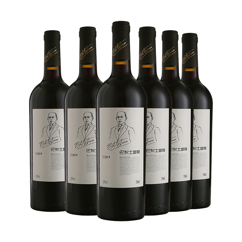 张裕(CHANGYU)旗下 巴狄士多奇 DS019 蛇龙珠干红葡萄酒13度 750ml *6整箱装