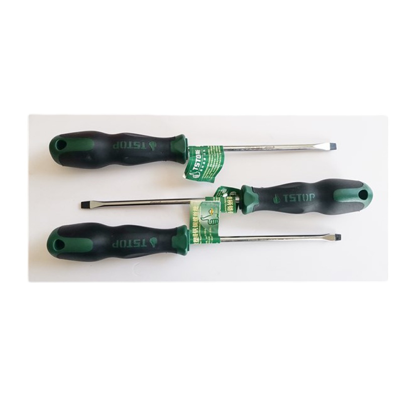特斯 一字型橡塑柄螺丝批5*125mm(12把起订)