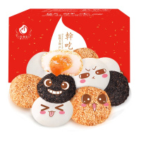 [满88减50元]欧贝拉(Obera) 中式糕点 糕类 混合口味 500g散装(麻薯干吃汤圆驴打滚六种口味)