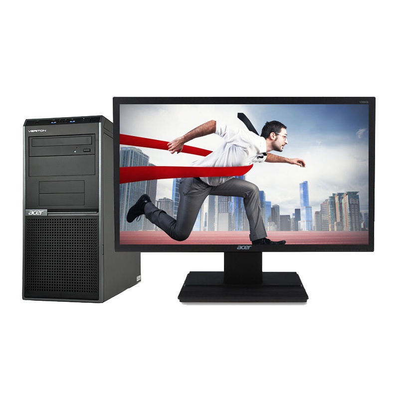 宏碁(Acer)D430台式电脑23.8寸显示器( i3-7100 4G 1T Win7 定制)