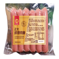 正大(CP)鲜香肉火腿肠脆皮香肠冷冻半成品零食点心无需解冻390g*4袋(黑胡椒*2原味*2)