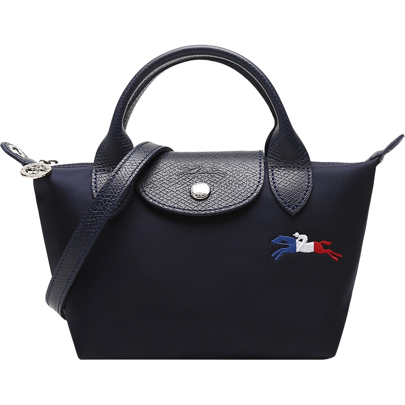 珑骧 LONGCHAMP 女士LE PLIAGE系列迷你款 织物短柄手提单肩斜挎包饺子包1500 HXG