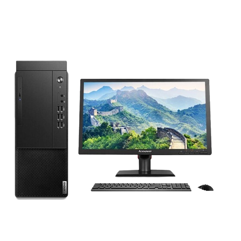 联想启天M435 商用台式电脑 21.5寸显示器 i3-10100 4G 256SSD LINUX 定制