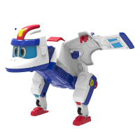 灵动创想（LDCX）帮帮龙出动 幼儿早教益智儿童玩具变形机器人警车 帮帮龙发声变形系列-科里5965