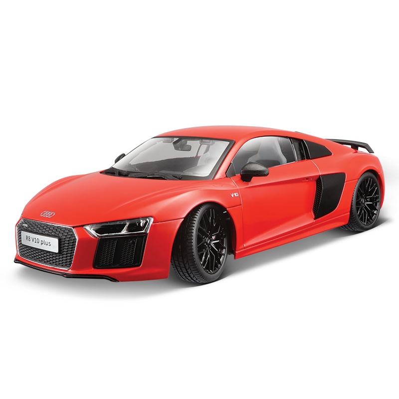 美驰图1:18奥迪R8V10plus仿真合金跑车模型合金汽车模型成人玩具金属男孩送礼收藏把玩 次品不可拍