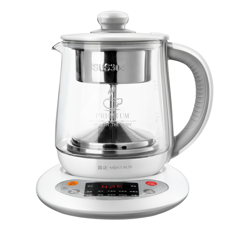 金正(NINTAUS) E01 养生壶 高硼硅玻璃煮茶器煎药壶 触控式花茶器煲茶壶烧水壶带滤网0.8L