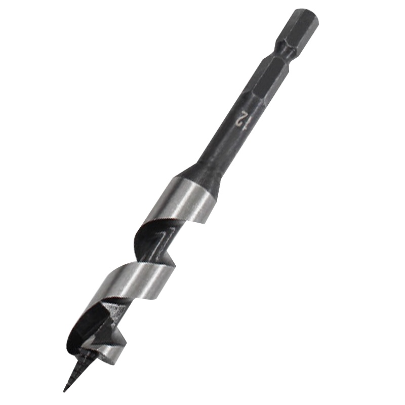 海斯迪克 HK-664 木工支罗钻 碳钢单槽麻花钻 六角柄木工板材扩孔钻头