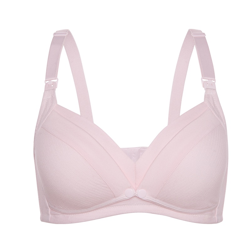 哺乳内衣女孕妇文胸专用怀孕期纯棉聚拢防下垂前开扣喂奶胸罩舒适Jwx1737