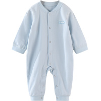 童泰四季新款婴儿衣服5-18月对开系扣连体衣男女宝宝闭裆连体衣