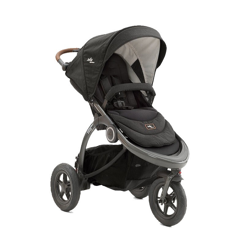 英国巧儿宜Joie婴儿推车豪华型三轮宝宝手推车守护天使Crosster flex-Signature 高级黑