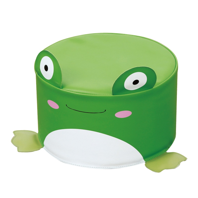 华森葳儿童家具青蛙圆凳沙发