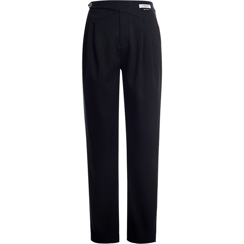 OUNIXUE欧昵雪 | [职业通勤哈伦裤]春秋高腰显瘦直筒九分裤宽松百搭休闲裤女