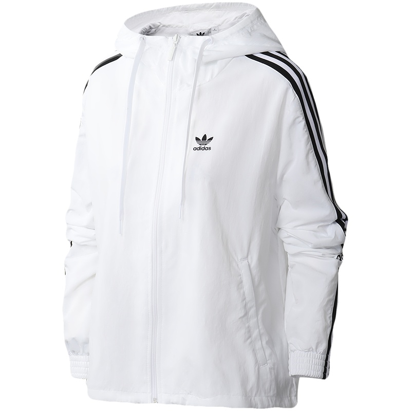 adidas阿迪达斯三叶草女装运动服休闲连帽夹克FU1730
