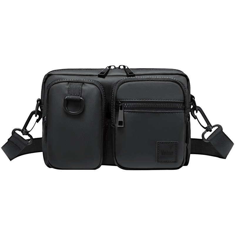 第九城（V.NINE） 单肩包男潮流男士斜挎包大容量多隔层时尚户外运动挎包防泼水