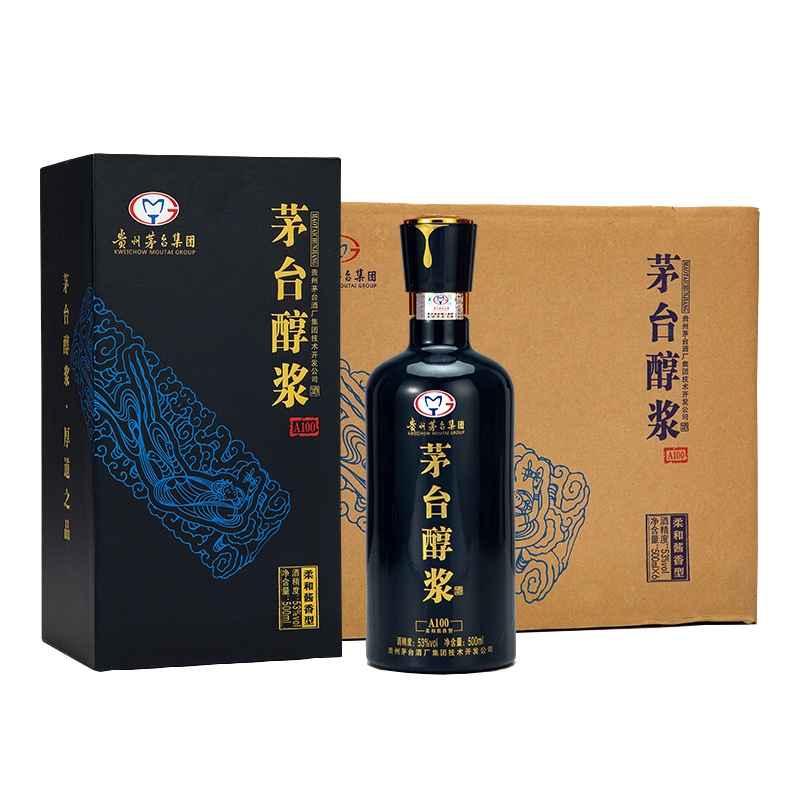 贵州茅台集团 茅台 茅台醇浆 原酿A100 53度 500ml*6 整箱 酱香型白酒