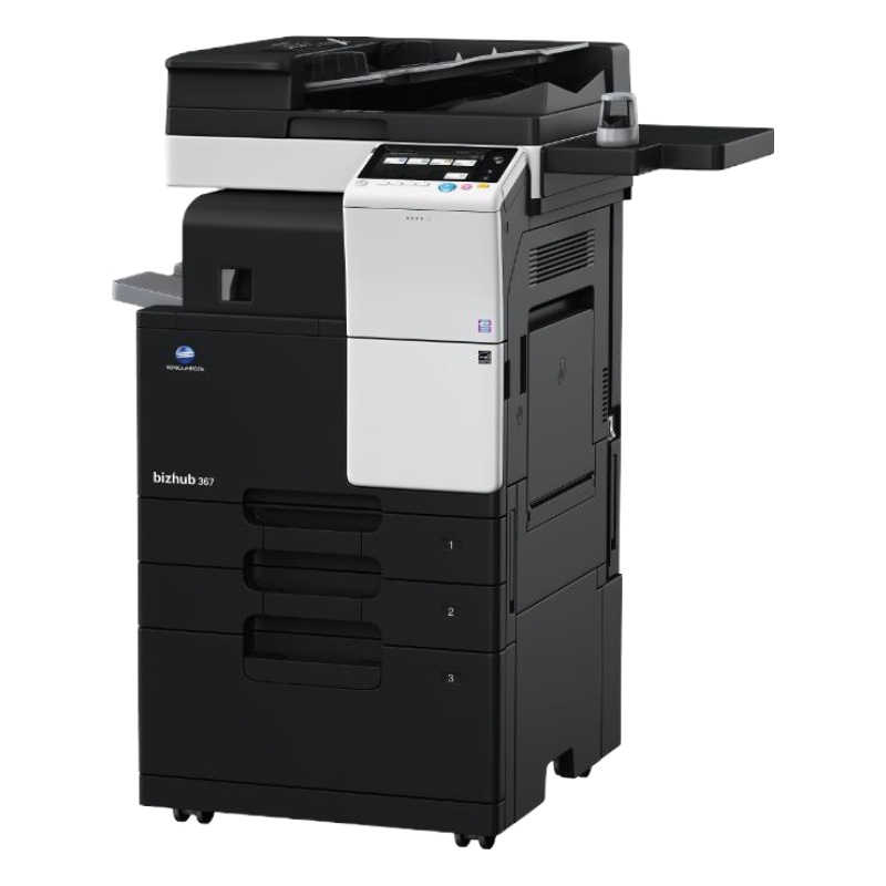 柯尼卡美能达Bizhub 367 A3 黑白多功能复合机 双面输稿器 双面单元 四纸盒落地