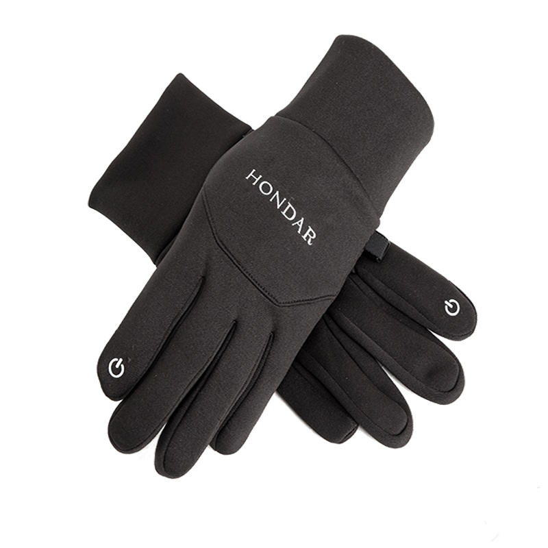 宏达HONDAR 男款出行必备双层加绒保暖防寒触屏手套 ST848B