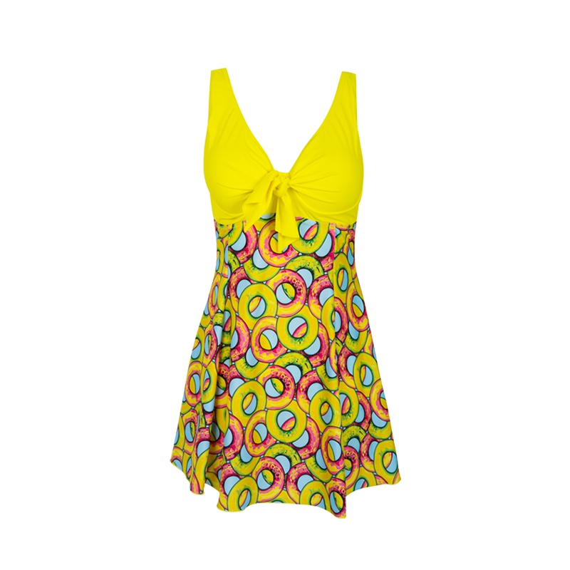 古今爱她 游泳衣女海边度假显瘦吊带裙连体沙滩泳衣 9HT099