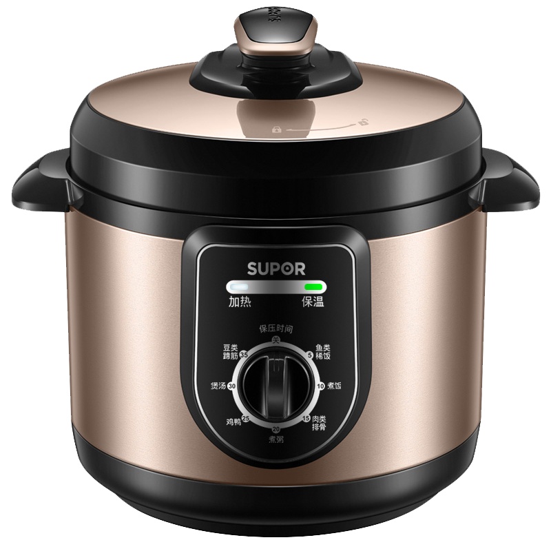 苏泊尔 (SUPOR) 4L安全电压力锅 旋钮控制多功能菜单轻松操作 手动按键排气 SY-40YA9010C