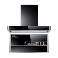 德国欧情(OUQING)7字型吸油烟机CXW-218-J7107 顶侧双吸高温一键自动清洗 欧式触控挥手体感