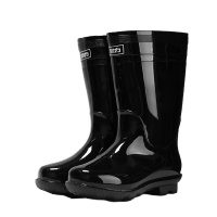 回力(Warrior)838高筒 男士雨靴 黑色