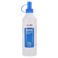 得力胶水6356液体胶大桶装250ml液体透明胶粘性好宁选