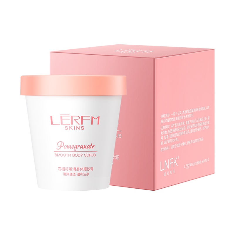 LERFM 石榴籽嫩滑身体磨砂膏200g