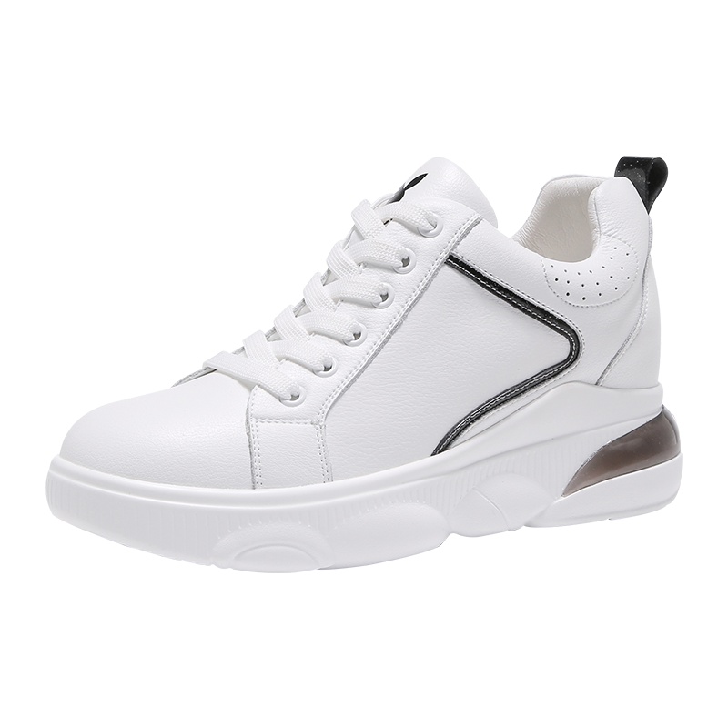 PLAYBOY/花花公子女鞋春季内增高休闲时尚拼色厚底小白板鞋女L10760297