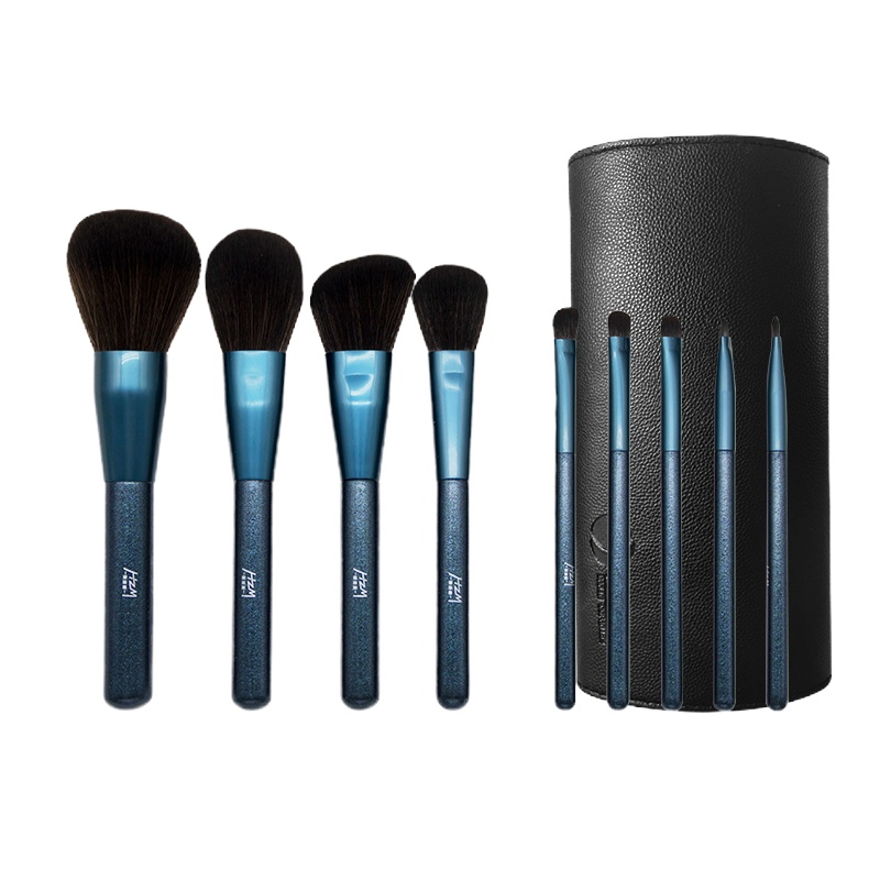 惠姿蔓HZM宝石蓝10支装化妆套刷眼影刷腮红刷散粉刷唇刷眉刷