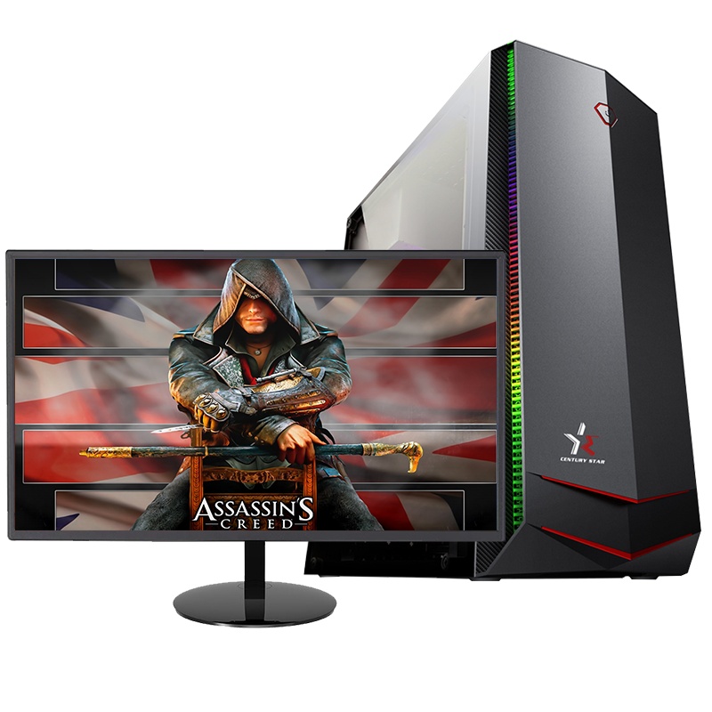 世纪之星 i9级八核E5 2660/GTX1050Ti 4G独显/16G内存/480G固态+500G机械盘 家用办公游戏电脑 台式机 DIY组装机电脑 台式电脑 电脑主机+19英寸