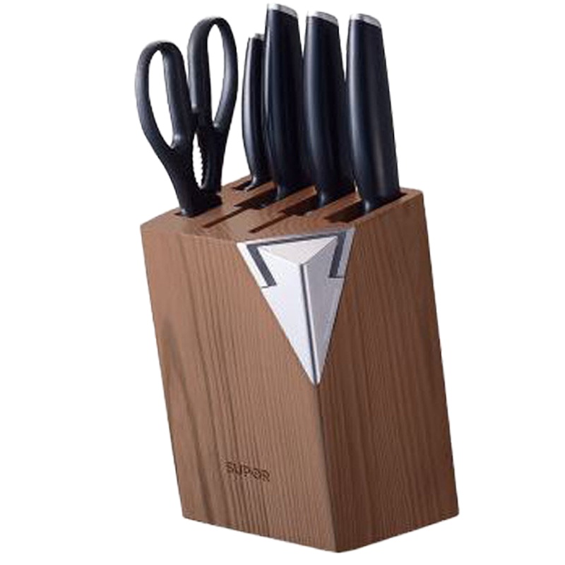 苏泊尔(SUPOR)新款全套刀具套装尖锋系列七件套刀 TK1522Q 家用菜刀套装不锈钢菜刀切片刀果蔬刀自带磨刀石