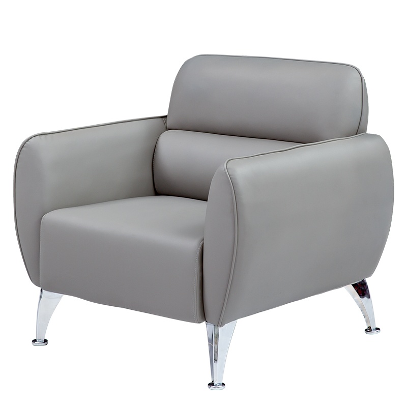 [红心家居]简约现代商务办公沙发办公室沙发单人位简易小型沙发