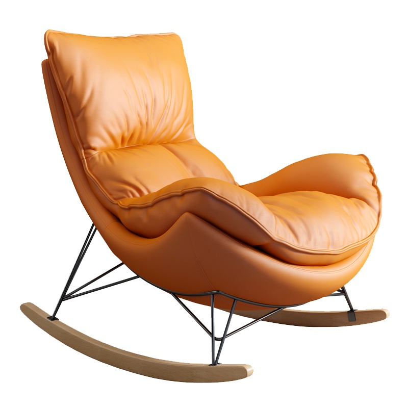 一米色彩 北欧网红摇椅躺椅大人阳台客厅懒人沙发轻奢休闲小户型家用摇摇椅龙虾椅