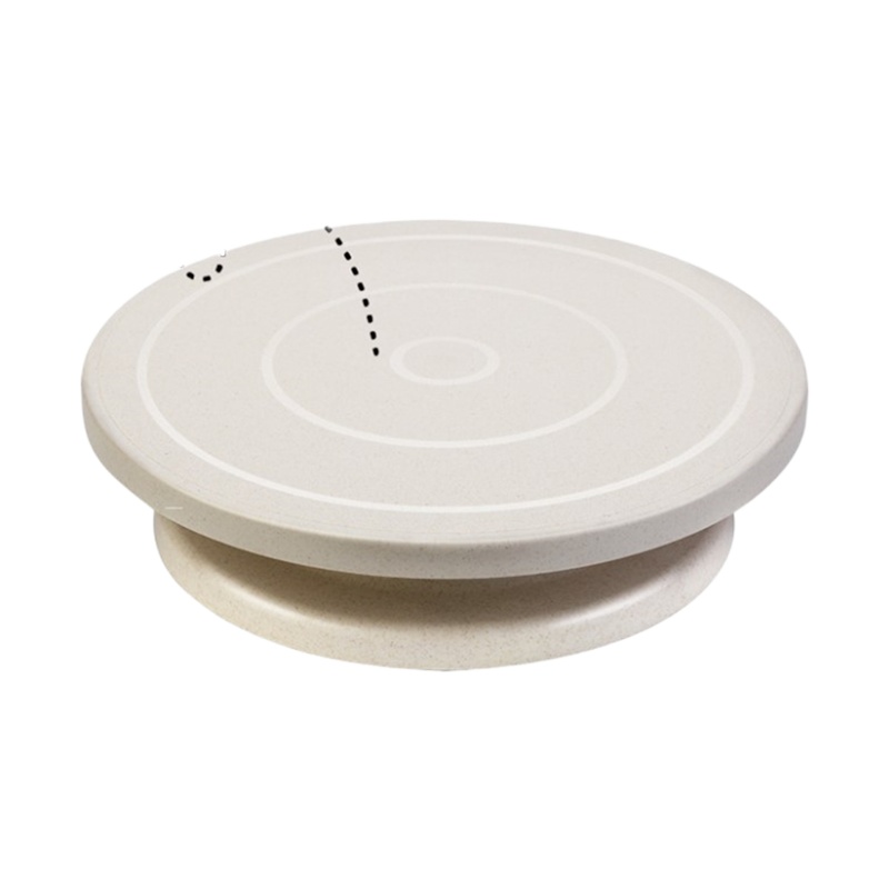 8/10寸裱花台塑料转台烘培工具套装铝合金家用生日蛋糕转盘全套 敬平 麦秆色裱花台[收藏送蛋清分离器]28厘米直烘焙工具