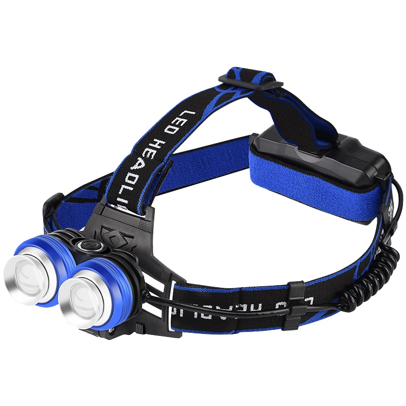 三极户外(Tripolar) TP3346 头灯强光充电头灯双眼球2T6户外LED露营灯夜钓骑行头戴式双头头灯