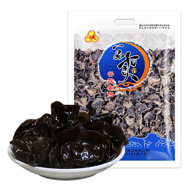 一品爽黑木耳500g东北特产干货黑木耳无根