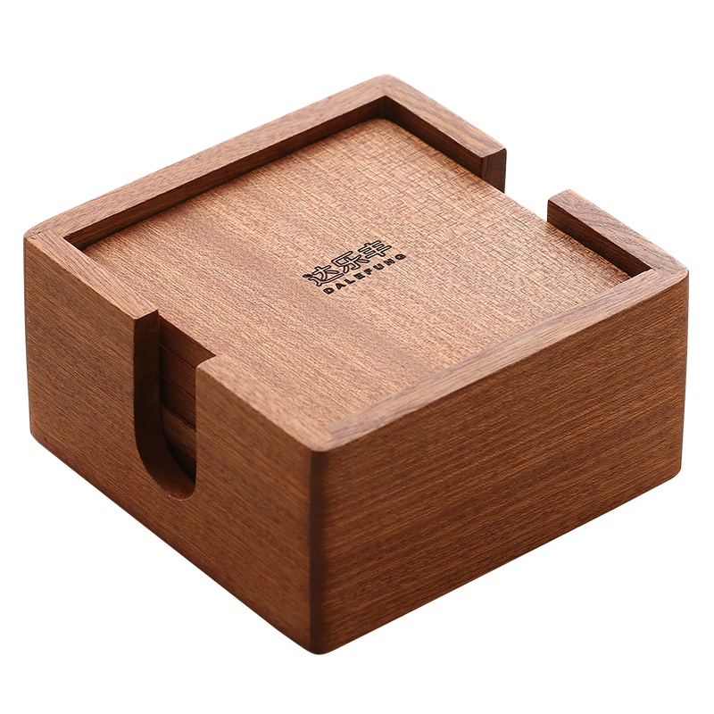 达乐丰 木质 实木隔热垫 乌檀木锅垫碗垫防烫垫杯垫套装 茶杯托 茶托 国产盘托厨房用品其他小工具MBJ34