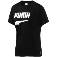 PUMA彪马女装运动服圆领LOGO短袖跑步健身T恤579100